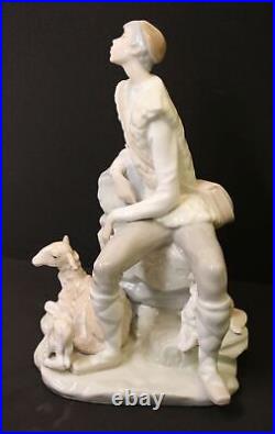 Lladro, Shepard Boy with ewe, lamb and dog, Figurine, #4571, Spain