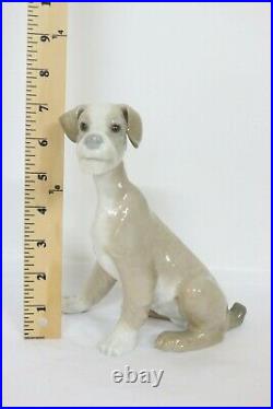 Lladro Sitting Dog Porcelain Figurine #4583