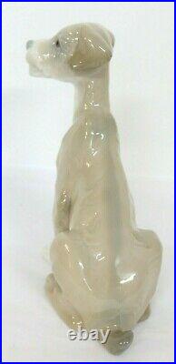 Lladro Sitting Dog Porcelain Figurine #4583