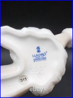 Lladro Sitting Poodle Dog Glazed Porcelain Figurine # 6337 Mint