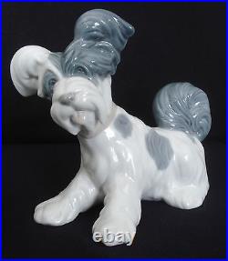 Lladro Skye Terrier Puppy Dog 6 Tall Porcelain Figurine #4643 Retired 1985 Mint