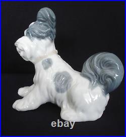 Lladro Skye Terrier Puppy Dog 6 Tall Porcelain Figurine #4643 Retired 1985 Mint