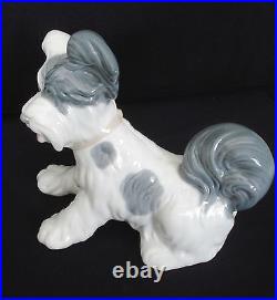 Lladro Skye Terrier Puppy Dog 6 Tall Porcelain Figurine #4643 Retired 1985 Mint