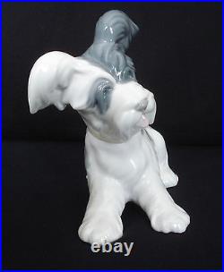 Lladro Skye Terrier Puppy Dog 6 Tall Porcelain Figurine #4643 Retired 1985 Mint
