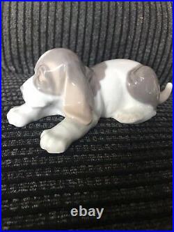 Lladro Sleepy Puppy & Playful Puppy Beagle