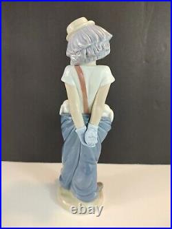 Lladro Society Figurine LITTLE PALS CIRCUS CLOWN WITH PUPPIES DOGS #7600 Mint