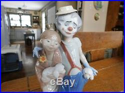 Lladro Society PALS FOREVER-Clown Girl Dogs-#7686 Mint Condition Original Box
