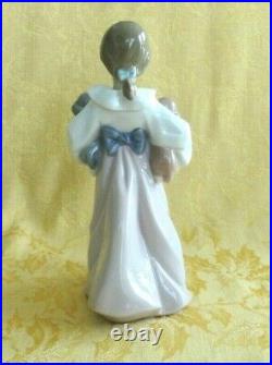 Lladro Spain Figurine Arms Full of Love 6419 Girl W Puppy Dogs In Original Box