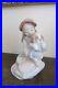 Lladro Spain Porcelain Figurine 8265 I'll Keep You Warm Girl Dog