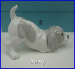 Lladro Spain Porcelain Playful Puppy Figurine Beagle Puppy #1070 Nib