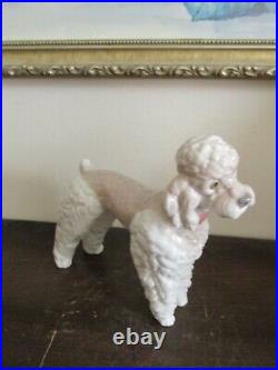 Lladro Spain Woolly Dog Poodle Standing Porcelain Figurine 1259