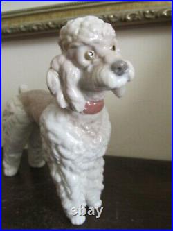 Lladro Spain Woolly Dog Poodle Standing Porcelain Figurine 1259