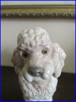 Lladro Spain Woolly Dog Poodle Standing Porcelain Figurine 1259