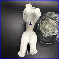 Lladro Standing Poodle Dog (wooly Dog) Glazed Porcelain Figurine