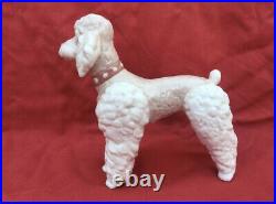 Lladro Standing Poodle Dog (wooly Dog) Glazed Porcelain Figurine #1259 Mint