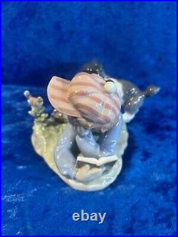 Lladro Study Buddies Boy withDog Figurine #5451