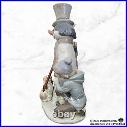 Lladro THE SNOWMAN #5713 Children & Dog Excellent Condition withOriginal Box Retd