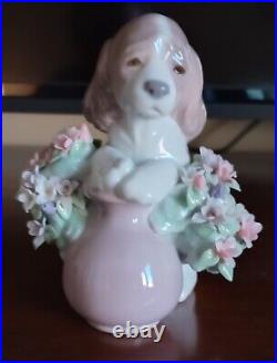 Lladro Take Me Home! Dog Figurine #6574