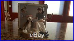 Lladro Take Your Medicine Porcelain Figurine Girl with Dog #5921