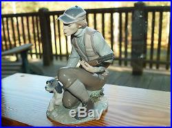 Lladro The Sportsman #6096 withDog & Gun RARE Retired Signed by Lladro