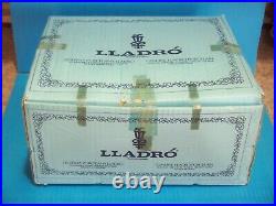 Lladro This One's Mine Porcelain Figurine # 5376 Boy With Puppies and Mother Dog