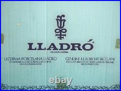 Lladro This One's Mine Porcelain Figurine # 5376 Boy With Puppies and Mother Dog