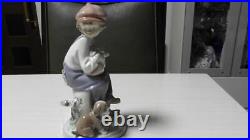 Lladro Traveling Boy And Dog Interior Pottery L382