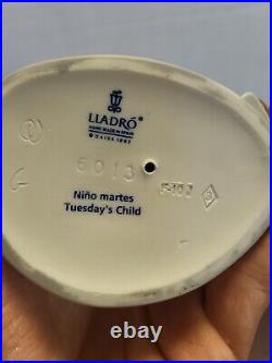 Lladro Tuesday's TuesdaysChild Figurine #6013 (Child Boy withDog) Mint Condition
