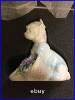 Lladro Utopia Playful Character 8207 Westie Dog Figurine in BoxPERFECT