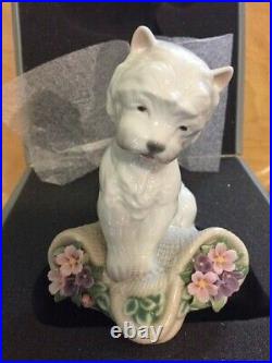 Lladro Utopia Playful Character 8207 Westie Dog Figurine in BoxPERFECT