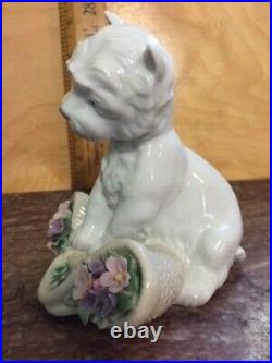 Lladro Utopia Playful Character 8207 Westie Dog Figurine in BoxPERFECT