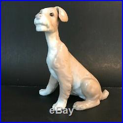 Lladro Very Old, Very Rare First Issue Terrier Dog with 1965-70 Mark, Flawless