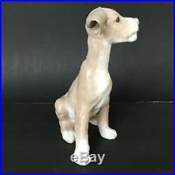 Lladro Very Old, Very Rare First Issue Terrier Dog with 1965-70 Mark, Flawless