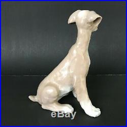 Lladro Very Old, Very Rare First Issue Terrier Dog with 1965-70 Mark, Flawless