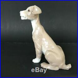Lladro Very Old, Very Rare First Issue Terrier Dog with 1965-70 Mark, Flawless