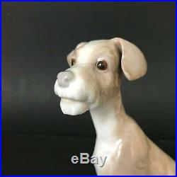 Lladro Very Old, Very Rare First Issue Terrier Dog with 1965-70 Mark, Flawless