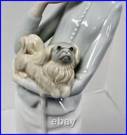 Lladro Walking with the Puppy Dog by Jose Roig #4893 Retired Vintage 1974 MINT