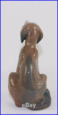 Lladro Wolf Hound #5356 Figurine Dog Sitting Perfect