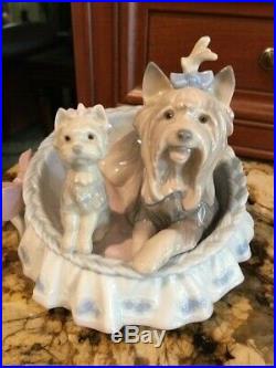 Lladro Yorkshire Terrier Dog Yorkie OUR COZY HOME 6469