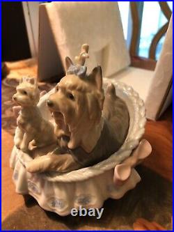 Lladro Yorkshires Our Cozy Home #6469 RETIRED & RARE with ORIGINAL BOX GREAT