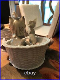 Lladro Yorkshires Our Cozy Home #6469 RETIRED & RARE with ORIGINAL BOX GREAT