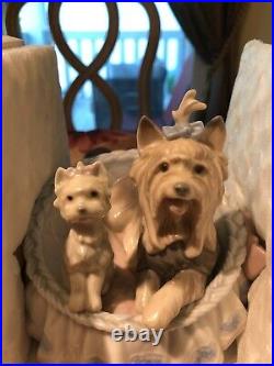 Lladro Yorkshires Our Cozy Home #6469 RETIRED & RARE with ORIGINAL BOX GREAT