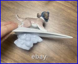 Lladro dog pilot airplane Elegant Graceful Formal Luxury Spain Figurine Japan