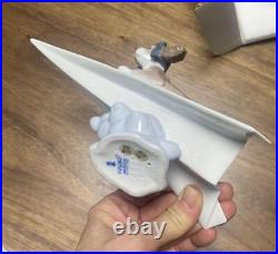 Lladro dog pilot airplane Elegant Graceful Formal Luxury Spain Figurine Japan