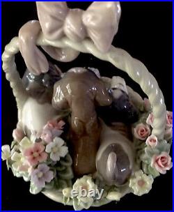 Lladro figurine collectible Litter of Dogs