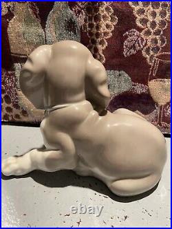 Lladro figurines collectibles retired #1139 Dog With Snail