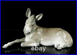 Lladro -large Donkey- Christmas Nativity Scene Figure Model 1389 E-22 Horse Pony