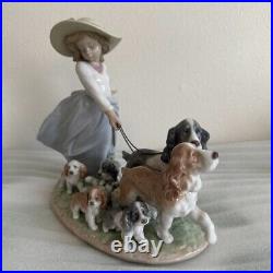 Lladro porcelain Figurine Puppy Parade Object Dog Puppy