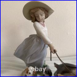 Lladro porcelain Figurine Puppy Parade Object Dog Puppy
