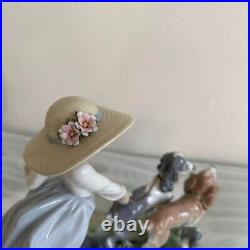 Lladro porcelain Figurine Puppy Parade Object Dog Puppy Japan